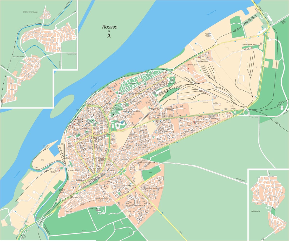 einkaströnd Búlgaríu kort